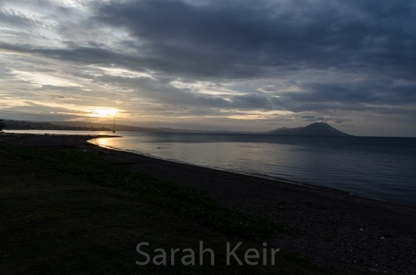 Sunset towards Tavarvur